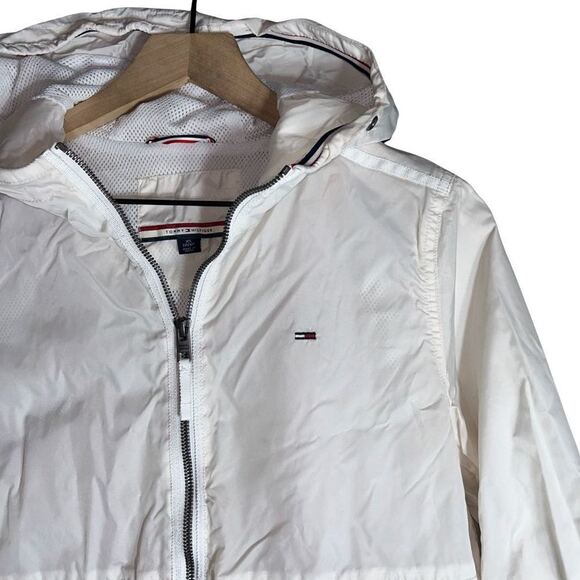 Tommy Hilfiger White Windbreaker Jacket - Size  XS - Picture 4 of 5